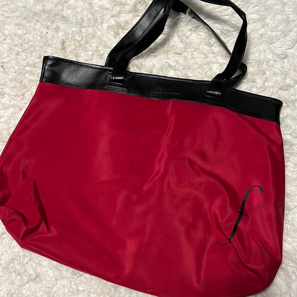 Fredericks of Hollywood red tote